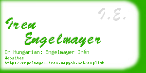 iren engelmayer business card